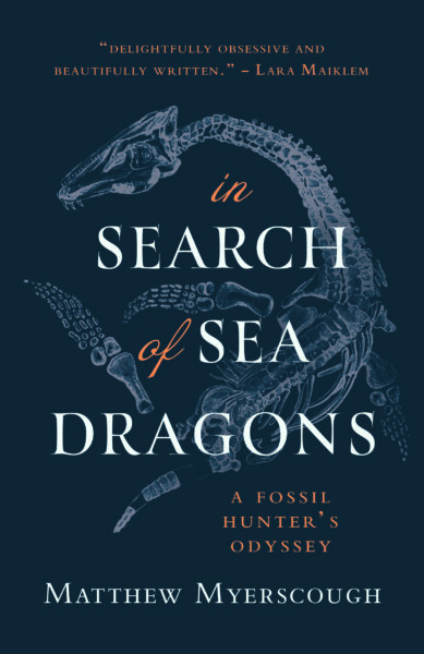 text cover of a book reading 'in search of seadragons' by Matthew Myerscough.